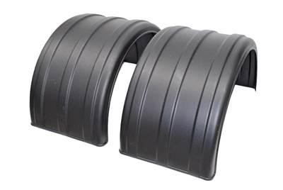 New Aftermarket Minimizer Black Poly Fender Single Axle Set