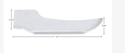 New Aftermarket Peterbilt 389 LH Fender Guard Cover w/LED Lights