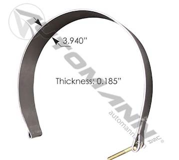 New Aftermarket Peterbilt 26" Stainless Steel Fuel Tank Strap