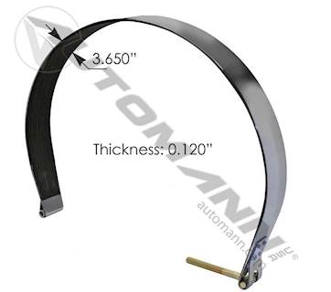 New Aftermarket Peterbilt 26" Polished Stainless Fuel Tank Strap