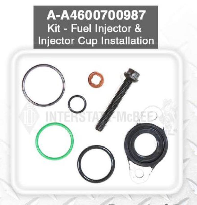 New Aftermarket Detroit Diesel DD15 Fuel Injector and Injector Cup