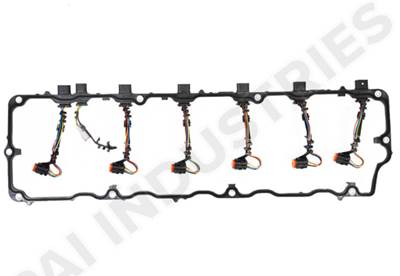 New Aftermarket International DT466E Valve Cover Gasket w/Connectors