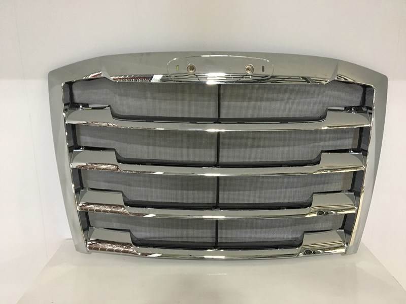 PitStopTruckParts Black Grille With Bug Screen For Freightliner Cascadia Old Gen (2008-2017)