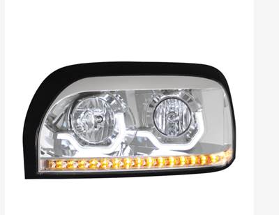 New Aftermarket Freightliner Century Class LH Headlight w/LED Turn Signal