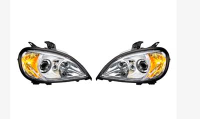 New Aftermarket Freightliner Columbia Projection Chrome Headlight Set