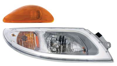 New Aftermarket International 4300 RH Headlight w/Marker Light Pigtail