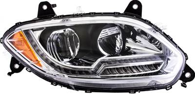 New Aftermarket International LT RH Chrome LED Headlight
