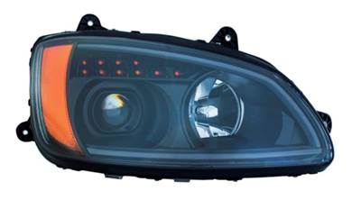 New Aftermarket Kenworth T660 RH Black Projection Headlight
