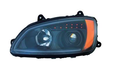 NTO Aftermarket Kenworth T660 LH Black Projection Headlight