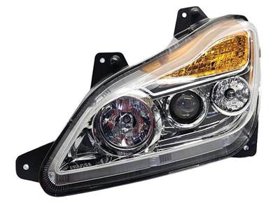 New Aftermarket Kenworth T680 Next Gen LH Halogen Chrome Headlight