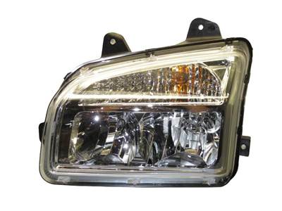 New Aftermarket Kenworth T880 LH Black Headlight