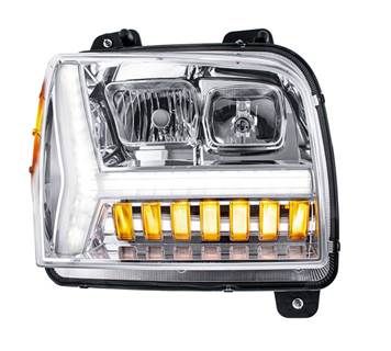 New Aftermarket Kenworth W990 RH Chrome Headlight