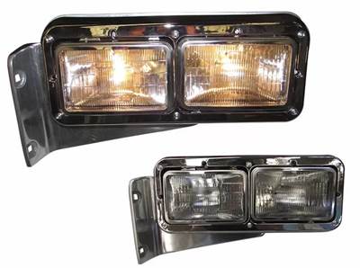 New Aftermarket Peterbilt 379 LH Headlight Assembly w/o Turn Signal