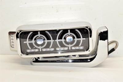 New Aftermarket Peterbilt 379 RH Black Projector LED Headlight w/Turn Signal & Bracket
