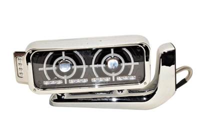 New Aftermarket Peterbilt 379 RH Black Projector LED Headlight w/Turn Signal & Bracket
