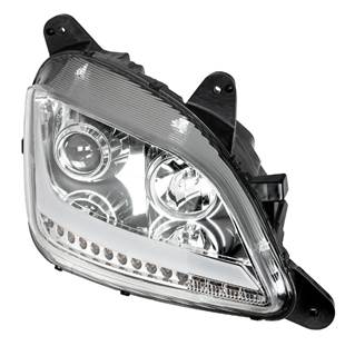 New Aftermarket Peterbilt 579 RH Chrome Projection Headlight