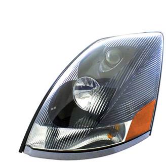New Aftermarket Volvo VNL Gen 2 LH Black Headlight