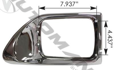 New Aftermarket International 5900 LH Chrome Headlight Bezel