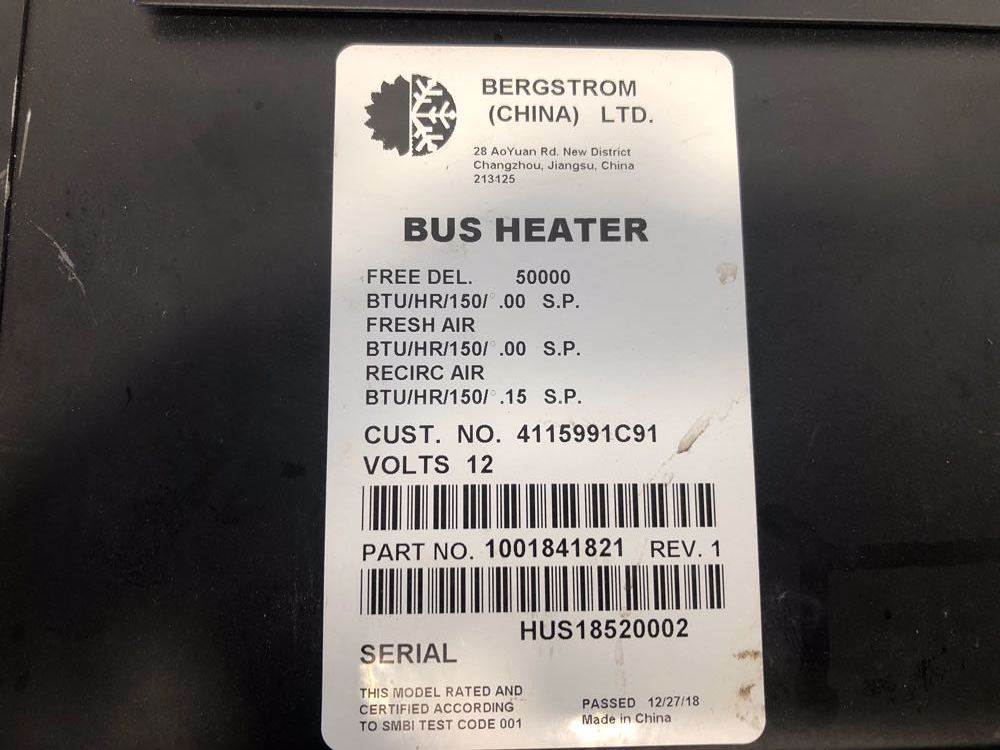 2020 Used International CE/IC Bus Heater Box For Sale | Dorr, MI |  4115991C91 | MyLittleSalesman.com