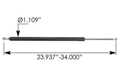 New Aftermarket Freightliner Cascadia 125 Hood Shock