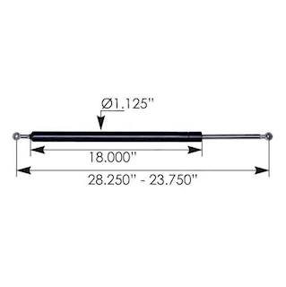 New Aftermarket Freightliner Business Class M2 106 Hood Shock