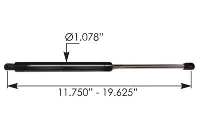 New Aftermarket Freightliner Business Class M2 106 Hood Shock
