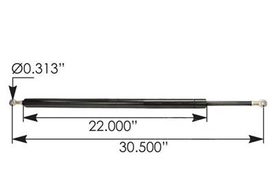 New Aftermarket Kenworth T680 Non-Locking Hood Shock