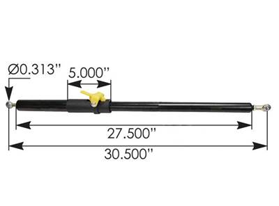 New Aftermarket Kenworth T680 Locking Hood Shock