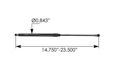 New Aftermarket Volvo VNL Gen 2 Hood Shock