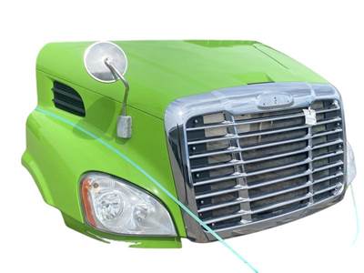 Used 2016 Freightliner Cascadia 113 Hood, Lime Green, 42" Centerline, Part # A1715588008