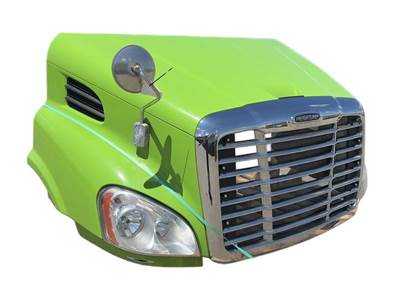 Used 2016 Freightliner Cascadia 113 Hood, Lime Green, 42.00" Centerline, Part # A1715588008