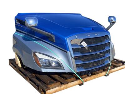 Used 2019 Freightliner Cascadia 126 Hood, Silver/Blue, 52.00" Centerline