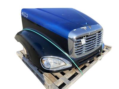 Used 2007 Freightliner Columbia Hood, 56" Centerline, Blue/Black, Part # A1716515000