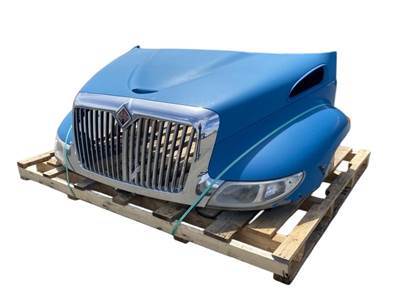 Used 2016 International 4300 Hood, Blue, Centerline 42.00", Part # 3822156C98