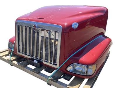 Used 2013 International Hood, Red, 60.00" Centerline, Part # 3501477C3
