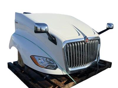 Used 2020 International LT Hood, White, Centerline 56.00", Part # 4036099C95