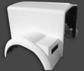 New Kenworth W900B Hood Shell