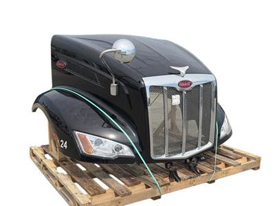 Used 2024 Peterbilt 579 Hood, Black, 52.00" Centerline