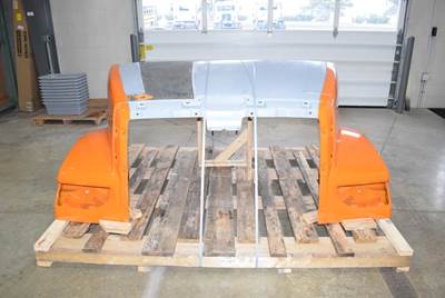 NTO Western Star 47X SFA Hood Shell, Orange, Centerline 39", Part # A17-21722-059
