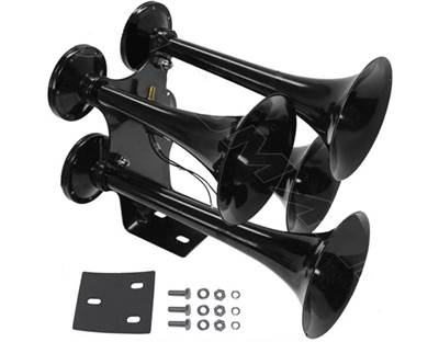New Aftermarket Universal Black 4 Trumpet Horn