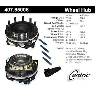 New Centric Wheel Bearing and Hub Assembly