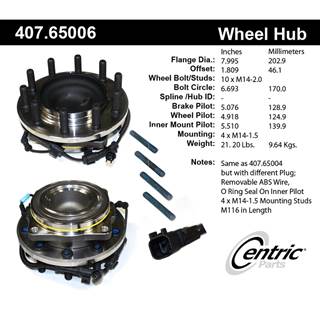 New Centric Wheel Bearing and Hub Assembly
