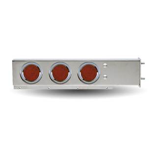 New Aftermarket Universal 3 LED Light Mud Flap Hanger w/3-3/4" Bolt Pattern