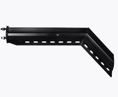 New Aftermarket Universal Angled Black Mud Flap Hangers