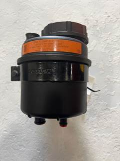 Used Volvo VNL Gen 3 Power Steering Reservoir w/ Dipstick Cap, Steel Bracket