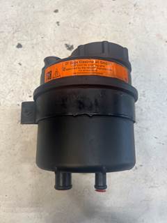 Used Volvo VNR Power Steering Reservoir w/ Cap, Attached Steel Mounting Bracket