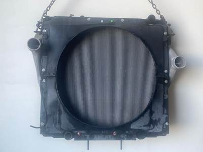 Used Freightliner 114SD Radiator w/ Charge Air Cooler, 12-inch Oil Cooler, Fan Shroud
