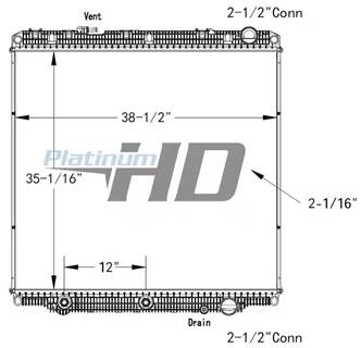New Aftermarket Freightliner Cascadia Radiator