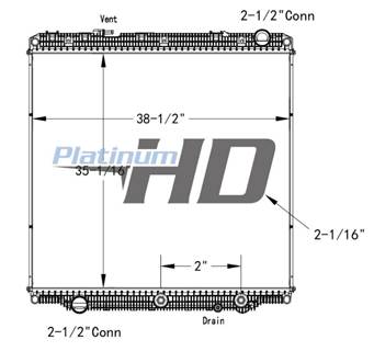 New Aftermarket Freightliner Cascadia Radiator