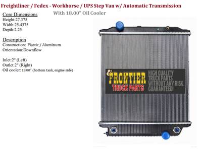 NTO MT 55 Freightliner Radiator w/ 18-inch Oil Cooler